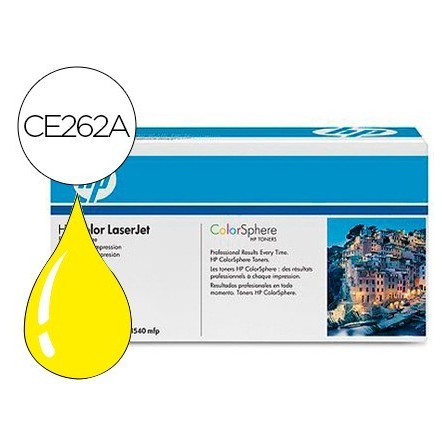 TONER HP COLOR LASERJET CP4025/CP4525 -CE262A- AMARILLO 11.000 PAGS