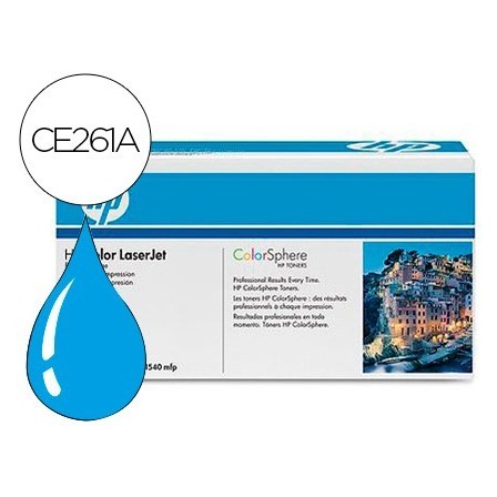 TONER HP COLOR LASERJET CP4025/CP4525 -CE261A- CIAN 11.000 PAGS