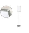 EXPOSITOR DE PIE BI-OFFICE PARA FORMATOS A3 AJUSTABLE EN ALTURA 102 CM