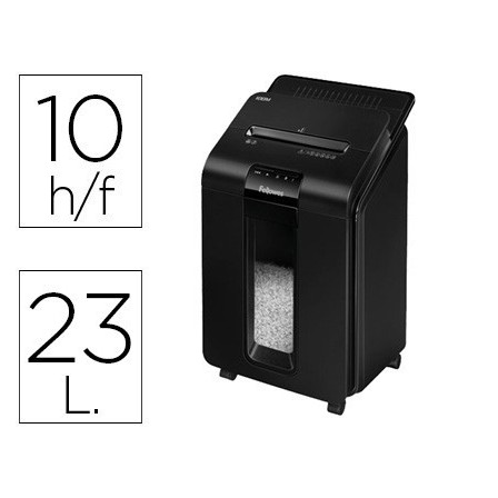 DESTRUCTORA DE DOCUMENTOS FELLOWES AUTO+100M CAPACIDAD DE CORTE 100...