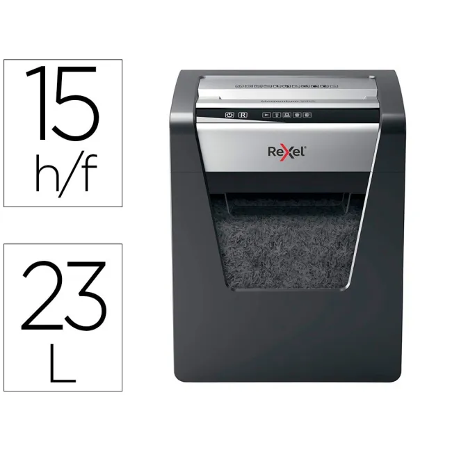 DESTRUCTORA DE DOCUMENTOS REXEL MOMENTUM X415 CAPACIDAD DE CORTE 15...