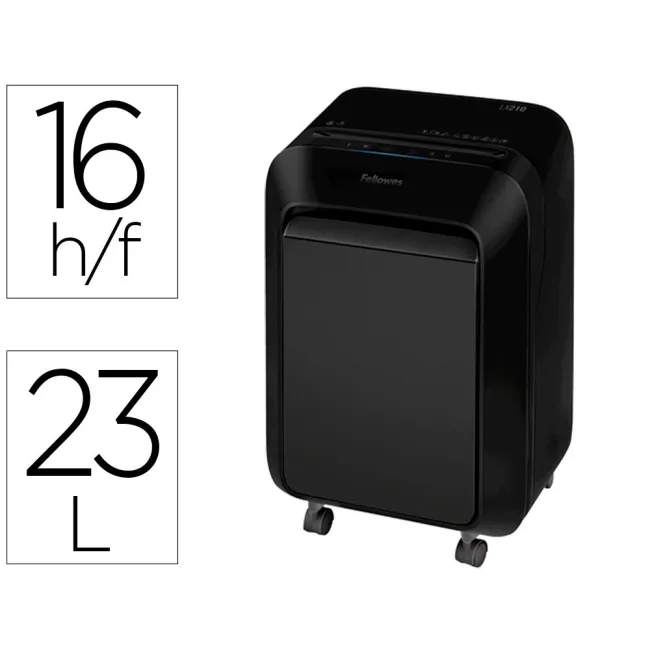 DESTRUCTORA DE DOCUMENTOS FELLOWES LX-210 CAPACIDAD DE CORTE 16 H S...