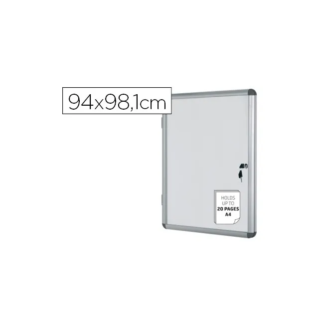 VITRINA DE ANUNCIOS BI-OFFICE FONDO MAGNETICO EXTRAPLANA DE INTERIO...