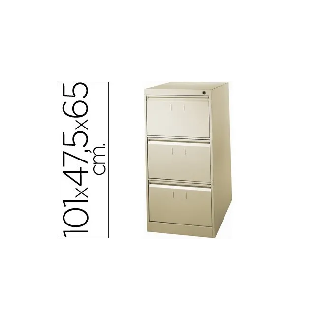 FICHERO CAJONES DE SUELO METALICO DE 3 CAJONES 101 ALTO,65 PROF. 47...