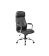 SILLA ROCADA DIRECCION SIMIL PIEL CON BRAZOS METALICOS SISTEMA BASC...