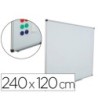 PIZARRA BLANCA ROCADA ACERO VITRIFICADO MAGNETICO MARCO ALUMINIO Y ...