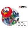 MEMORIA USB EMTEC FLASH 32GB 2.0 BOMBONERA 80 UNIDADES COLORES SURT...