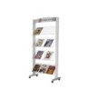 EXPOSITOR FAST-PAPERFLOW DE SUELO METALICO BALDAS TRANSPARENTES 4 E...