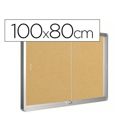 VITRINA DE ANUNCIOS Q-CONNECT MARCO DE ALUMINIO 800 X 1000MM