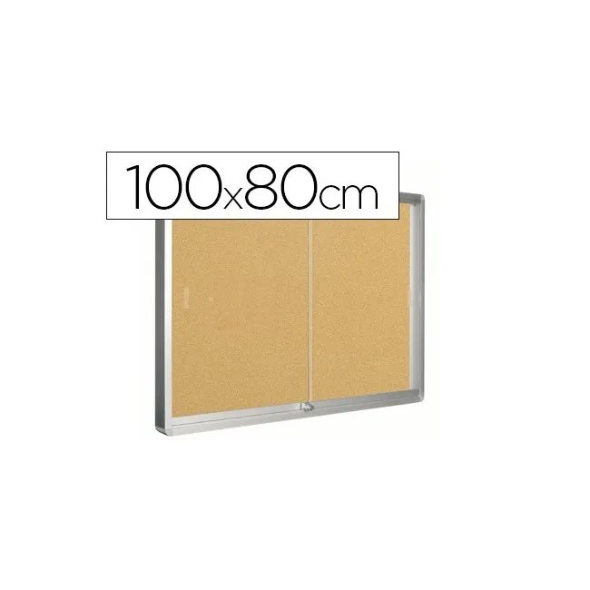 VITRINA DE ANUNCIOS Q-CONNECT MARCO DE ALUMINIO 800 X 1000MM