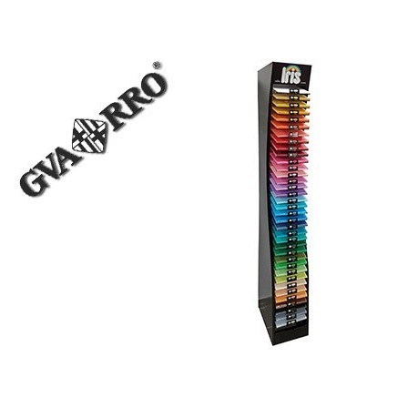 EXPOSITOR GUARRO METALICO VACIO 36 ESTANTES PARA CARTULINA IRIS DIN...