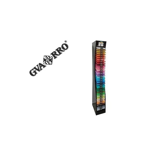 EXPOSITOR GUARRO METALICO VACIO 36 ESTANTES PARA CARTULINA IRIS DIN...