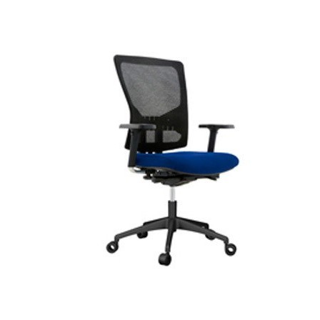 SILLA ROCADA DE OFICINA CON BRAZOS TAPIZADA EN TELA INGNIFUGA Y RES...