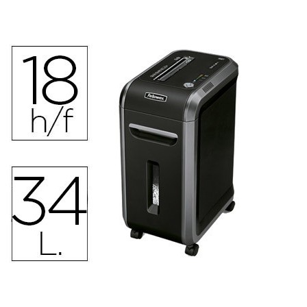 DESTRUCTORA DE DOCUMENTOS FELLOWES 99CI CAPACIDAD DE CORTE 18 HOJAS...