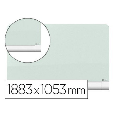 PIZARRA BLANCA NOBO DIAMOND CRISTAL MAGNETICA ESQUINAS REDONDAS 188...