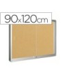 VITRINA DE ANUNCIOS Q-CONNECT MARCO DE ALUMINIO 900 X 1200 MM