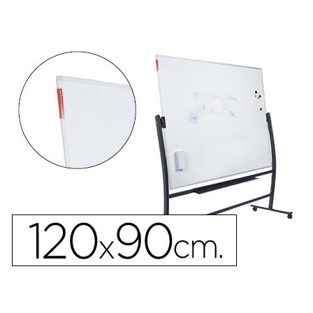 PIZARRA BLANCA ROCADA VITRIFICADA MAGNETICA CON SOPORTE VOLTEABLE D...