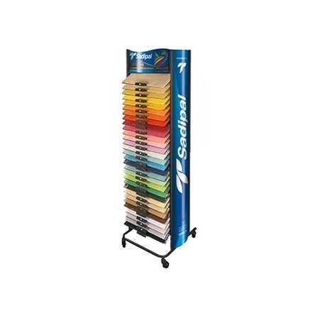 EXPOSITOR CARTULINA SADIPAL METALICO DE PIE 20 HOJAS POR COLOR 27 C...