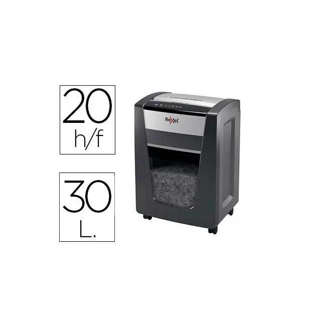 DESTRUCTORA DE DOCUMENTOS REXEL MOMENTUM X420 CAPACIDAD DE CORTE 20...