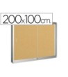 VITRINA DE ANUNCIOS Q-CONNECT MARCO DE ALUMINIO 1000 X 2000 MM
