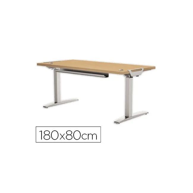 MESA DE OFICINA LEVADO BASE METAL ACERO PINTADO SISTEMA ELECTRICO R...