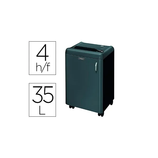 DESTRUCTORA DE DOCUMENTOS FELLOWES 1050HS CAPACIDAD DE CORTE 4 HOJA...