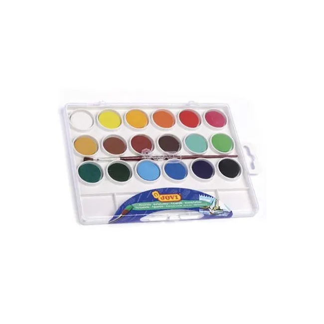 ACUARELA JOVI 18 COLORES ESTUCHE DE PLASTICO