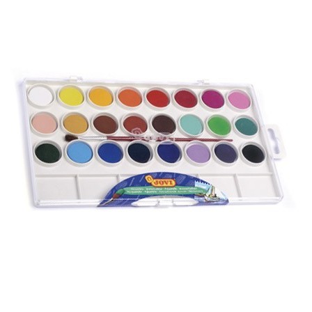 ACUARELA JOVI 24 COLORES ESTUCHE DE PLASTICO