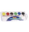 ACUARELA JOVI 6 COLORES ESTUCHE DE PLASTICO