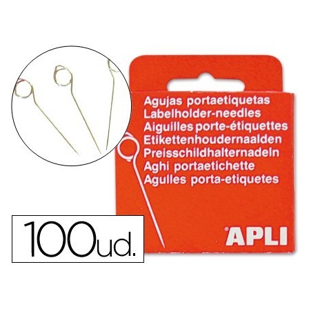 AGUJAS PORTAETIQUETAS -CAJA DE 100