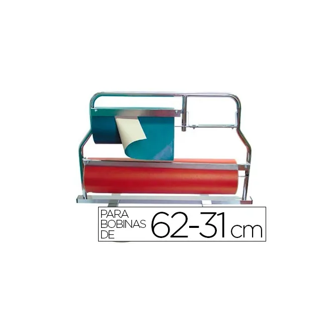 PORTARROLLO MOSTRADOR CORTA PAPEL PINTADO PARA BOBINAS DE 62-31 CM