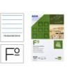 BLOC EXAMENES LIDERPAPEL HORIZONTAL FOLIO 40 HOJAS 60G/M2