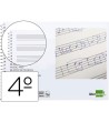 BLOC MUSICA LIDERPAPEL PENTAGRAMA 3MM CUARTO 20 HOJAS 100G/M2