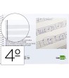 BLOC MUSICA LIDERPAPEL PARA GUITARRA HEXAGRAMA 3 MM. CUARTO 20 HOJA...