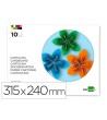 BLOC TRABAJOS MANUALES LIDERPAPEL CARTULINA 240X315MM 10 HOJAS COLO...