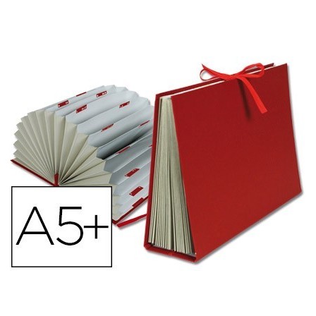 CARPETA FUELLE LIDERPAPEL CUARTO CARTON FORRADO BURDEOS