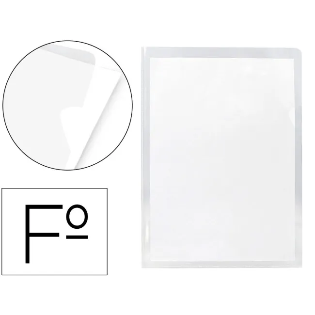 CARPETA DOSSIER UÑERO PLASTICO Q-CONNECT FOLIO TRANPARENTE