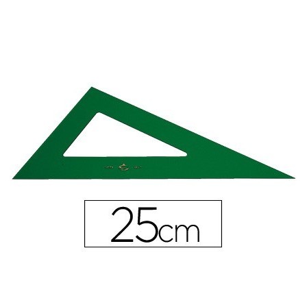 CARTABON FABER CASTELL 25 CM PLASTICO VERDE