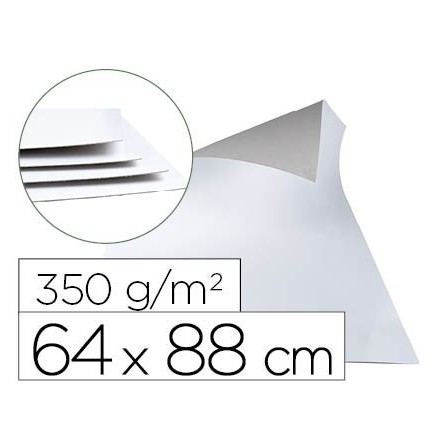 CARTONCILLO BLANCO UNA CARA 350 GR - PAQUETE DE 1 KILO 5 HOJAS