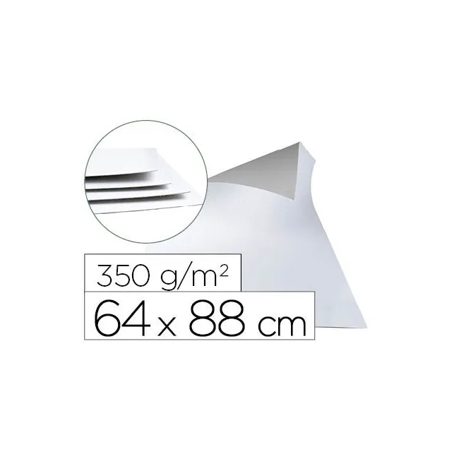 CARTONCILLO BLANCO UNA CARA 350 GR - PAQUETE DE 1 KILO 5 HOJAS