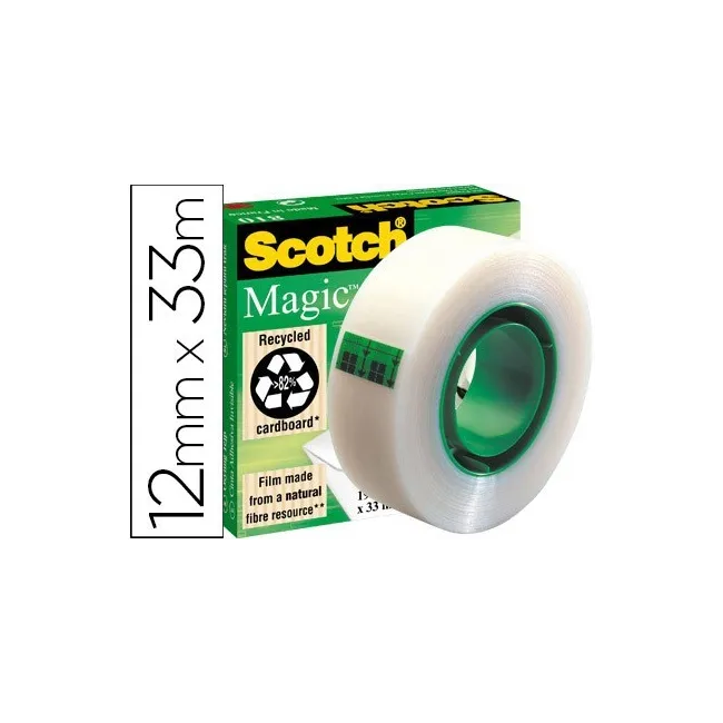 CINTA ADHESIVA SCOTCH-MAGIC 33 MT X 12 MM