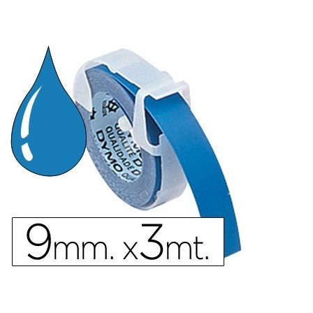 CINTA DYMO 9MM X 3MT AZUL -TRADICIONAL