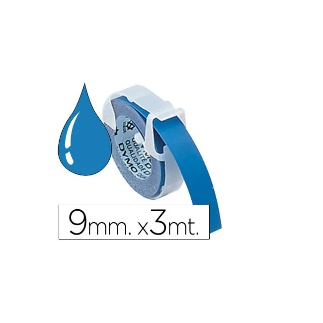 CINTA DYMO 9MM X 3MT AZUL -TRADICIONAL
