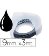 CINTA DYMO 9MM X 3MT NEGRA -TRADICIONAL