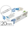 CLIPS LIDERPAPEL N. 1 LABIADOS20 MM CAJA DE 100 UNIDADES