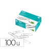 CLIPS LIDERPAPEL N. 3 LABIADOS43 MM CAJA DE 100 UNIDADES