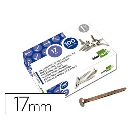 ENCUADERNADORES LIDERPAPEL N.2 17 MM CAJA DE 100