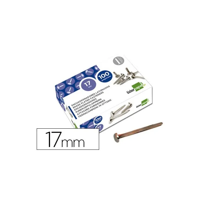 ENCUADERNADORES LIDERPAPEL N.2 17 MM CAJA DE 100