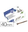 ENCUADERNADORES LIDERPAPEL N.8 40 MM -CAJA DE 100 NIQUELADOS