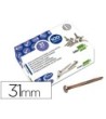 ENCUADERNADORES LIDERPAPEL N.7 31 MM -CAJA DE 100 NIQUELADOS
